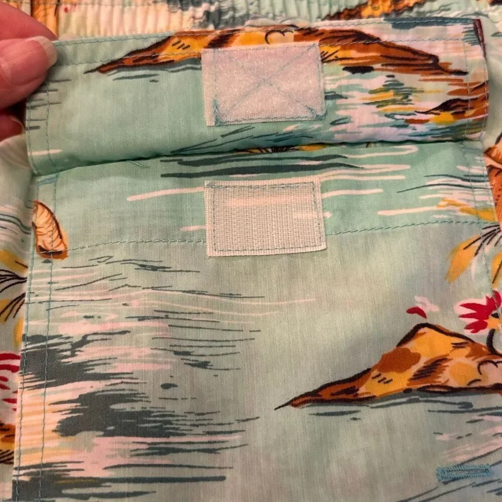 POLO RALPH LAUREN Vintage 90s Tropical Elephant Print Swim Trunks XL